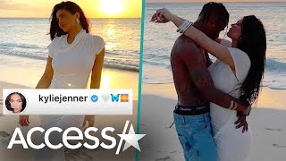 Kylie Jenner And Travis Scott Cuddle On DREAMY Tropical Vacation [upl. by Juno]