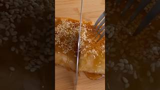 ♨️Greek Feta in Crispy Phyllo  Filo  pastry sheet  with sesame seeds and honey in the air fryer [upl. by Danczyk]