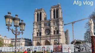 4Kwalk today￼ notreDame chorch in Paris 28 April ￼2024 [upl. by Trill]