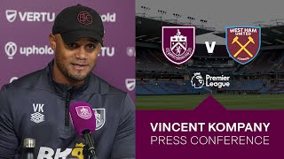 Kompany Previews Premier League Return  PRESS  Burnley v West Ham United [upl. by Amii]