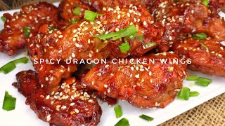 Spicy Dragon Chicken Wings  Restaurant Style [upl. by Ilan]