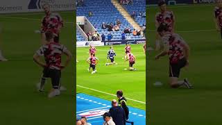 Grimsby’s Warmup FUNNY chesterfieldfc spireites shorts awaydays memes football grimsbytown [upl. by Netsyrk]