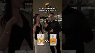 Kilian angels share vs Lattafa Khamrah shorts fragrances mensfragrance [upl. by Anneres]