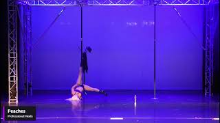 London Pole Championships Professional Heels Emma Simmonds Stage Name Peaches Finals 2024 September [upl. by Meadows]