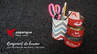 Tutoriel DIY  Organisateur de bureau zéro déchet [upl. by Mcclish534]