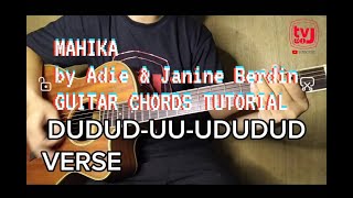 MAHIKA by ADIE amp JANINE BERDIN GUITAR CHORDS TUTORIAL  TV ni J [upl. by Adnarb]