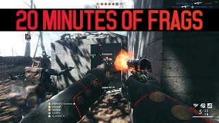 20 Minutes of Frags  Battlefield 1 [upl. by Nnylkoorb]