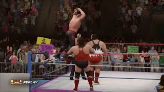 Legion of Doom vs The Natural Disasters Tag Title Match  WWF Royal Rumble 1992 WWE 2K16 Universe [upl. by Raychel274]