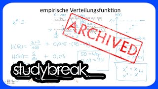 ARCHIVIERT Empirische Verteilungsfunktion  Deskriptive Statistik [upl. by Magill]