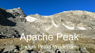 Apache Peak Indian Peaks Wilderness Colorado [upl. by Annadroj]