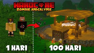 100 Hari di Minecraft Hardcore Zombie Apocalypse [upl. by Avehs]