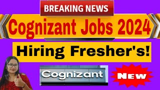 Cognizant Off Campus Drive 2024  Hiring for Freshers as Graduate Trainee [upl. by Fidelis432]