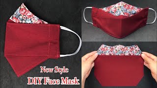 New style🔥🔥Beautiful 3D Face mask sewing tutorial DIY Breathable Face mask [upl. by Aidam]