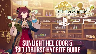 Atelier Sophie 2 English Gameplay  How to Get Sunlight Heliodor amp Cloudburst Hydrite [upl. by Livingstone]