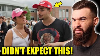 LIBERAL ATTENDS TRUMP RALLY AND THIS HAPPENED… [upl. by Wojak371]