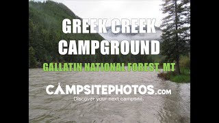 Greek Creek Campground  Gallatin National Forest MT [upl. by Eelinej389]