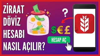 Ziraat Mobilde Döviz Hesabı Nasıl Açılır  Dolar Hesabı Açma [upl. by Dronski]