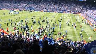 Leicester City slight pitch invasion vs Doncaster [upl. by Lirpa837]