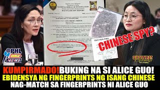 BUKING NA ANG PAGKATAO NI MAYOR ALICE GUO O GUO HUA PING MATCH ANG FINGERPRINTS CHINESE SPY [upl. by Javler]