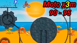 Moto X3M Bike Racing Game Part 10 Leaves 90  95 Gameplay Walkthrough iOS Android [upl. by Etnemelc]