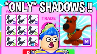 Trading ONLY SHADOW DRAGONS In Adopt Me Roblox  Adopt Me Trading RAREST Pets FLEX BATTLE [upl. by Uokes234]