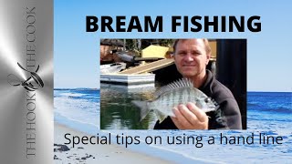 BREAM FISHING OF MY LOCAL WHARF WITH A HAND LINE  How to fish for Bream [upl. by Enrev]