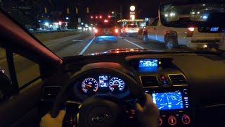 2021 Subaru WRX STI Base  4K POV Night Drive [upl. by Lachance]