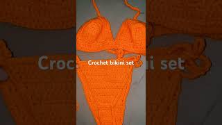 Crochet bikini set  swim wear [upl. by Nosille]