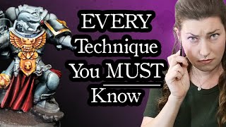 EVERY Miniature Painting Technique you must know and WHEN to use them [upl. by Nevart360]