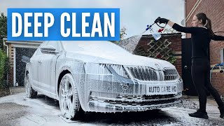 Dirty Skoda Octavia  Exterior Deep Clean Detail [upl. by Fleisig]