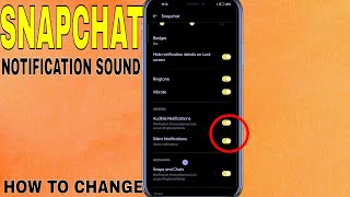 ✅ How To Change Snapchat Notification Sound 🔴 [upl. by Hsatan]