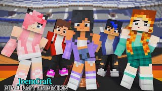 APHMAU KC KIM EIN  GOMY GOMY DANCE  SUPER IDOL DANCE  SHUFFLE DANCE  Minecraft Animation [upl. by Jillane]