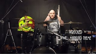 WWE  Mankind Theme song Drum cover [upl. by Alrac]