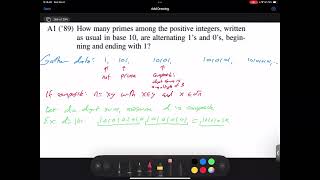 Math331Fa24 Lec26 PutnamA1 II [upl. by Ayram694]