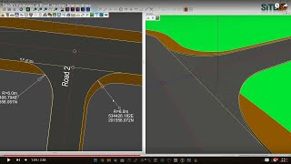 Site3D Footways at Road Junction Intersections [upl. by Icnan]