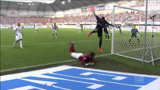 SC Paderborn 07 v Hannover 96 Highlights 2014 [upl. by Lledo300]