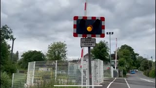 Hangman Wokingham Star Lane level crossing Berkshire [upl. by Yttocs]