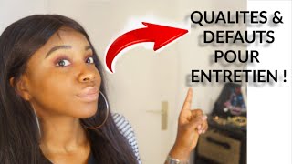 QUALITES amp DEFAUTS POUR UN ENTRETIEN [upl. by Esinek619]