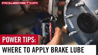 How To Apply Brake Lube  PowerStop [upl. by Adnovay574]