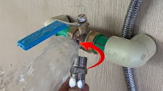 Tips For Making A Twoway Metal Water Lock For A Shower Using Plumbing Tools That You May Not Know [upl. by Arima]