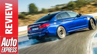 New BMW M5 review  can the 2018 super saloon burn rubber with the best [upl. by Peckham]