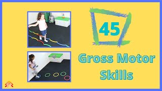 Gross motor skills 45 fun home physical activities for kids [upl. by Akiemehs]