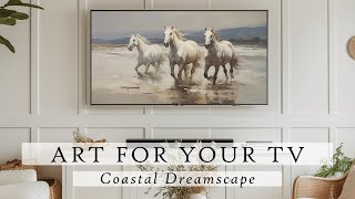 Coastal Dreamscape Art For Your TV  Vintage Art Slideshow For Your TV  Summer TV Art  4K  3 Hrs [upl. by Aicetal]