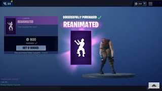 Buying The Reanimated Emote FORTNITE BATTLE ROYALE [upl. by Rahsab795]