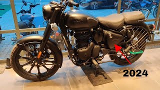 Royal Enfield Classic 350 Stealth Black 2024 Detailed Review [upl. by Sardse77]