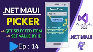 NET MAUI Picker  GET amp SET Value of PICKER Control  Ep14 [upl. by Kathie331]