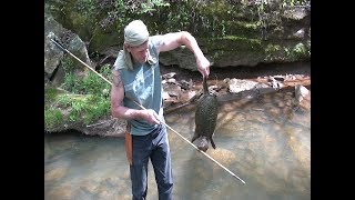 Making a primitive atlatl spear and bone broadhead for survival [upl. by Winter19]