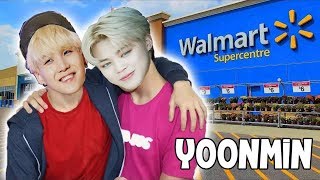 LA JIMIN y LA SUGA van a WALMART [upl. by Ovida491]