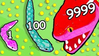 snake class io Max Level Epic snake clash io gameplay 1 [upl. by Ahsiuqal]