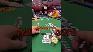 Pocket Kings in the WSOP Main Event poker shorts wsop [upl. by Hotchkiss]